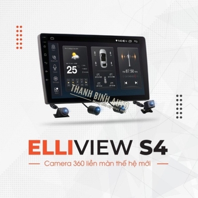 Màn android Elliview S4 Premium [6GB/128GB+CAM360 +Carplay]